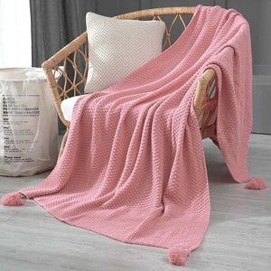 Soft Knitted Throw Blanket