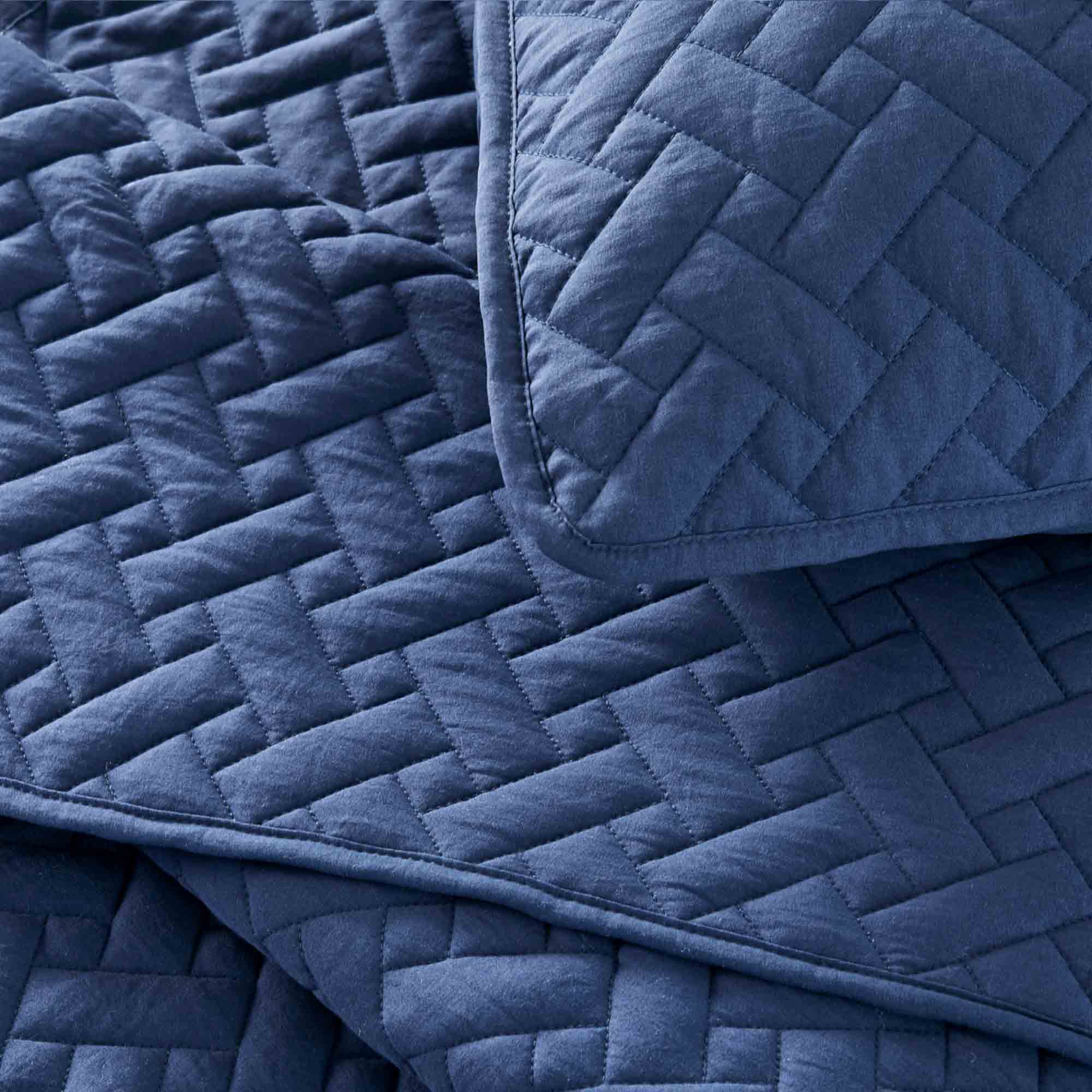 3 Piece Quilted Coverlet Set Lightweight Bedspread Set (Multiple Colors)